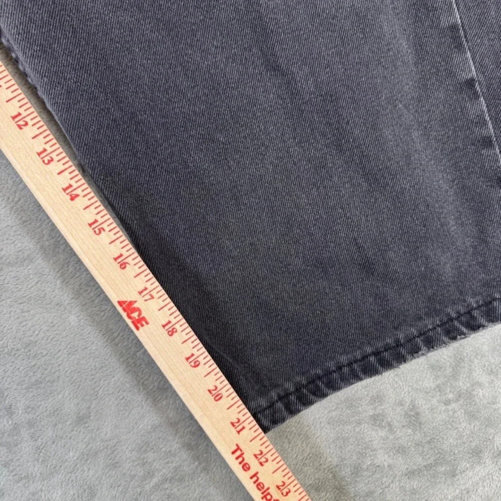 Levis 569 Loose Straight Denim Shorts Mens 44 Faded Black Relaxed Fit Jean